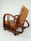 Art Deco Sessel aus Teak & Rohr im Stil von Francis Jourdain, 1930er, 2er Set 2