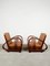Art Deco Lounge Chairs in Teak and Cane in the style of Francis Jourdain, 1930s, Set of 2 4