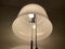 Lampada da terra Mushroom Mid-Century in metallo cromato e acrilico bianco di Superlux, 1960, Immagine 18