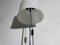 Lámpara de pie Mushroom Mid-Century de cromo y acrílico blanco de Superlux, 1960, Imagen 7