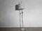 Lámpara de pie Mushroom Mid-Century de cromo y acrílico blanco de Superlux, 1960, Imagen 3