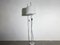 Lámpara de pie Mushroom Mid-Century de cromo y acrílico blanco de Superlux, 1960, Imagen 1