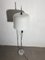 Lámpara de pie Mushroom Mid-Century de cromo y acrílico blanco de Superlux, 1960, Imagen 4
