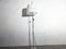 Lámpara de pie Mushroom Mid-Century de cromo y acrílico blanco de Superlux, 1960, Imagen 2