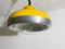 Vintage Space Age Hanging Lamp in Bright Yellow, 1960s, Image 8