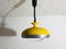 Vintage Space Age Hanging Lamp in Bright Yellow, 1960s, Image 4