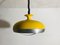 Vintage Space Age Hanging Lamp in Bright Yellow, 1960s, Image 1