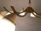 Large Sputnik Spider Ceiling Lamp in Glass and Brass, 1950s, Image 10