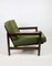 Vintage Sessel aus Olivgrünem Boucle, 1970er 6
