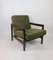 Vintage Sessel aus Olivgrünem Boucle, 1970er 1