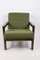 Vintage Sessel aus Olivgrünem Boucle, 1970er 5