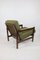 Vintage Sessel aus Olivgrünem Boucle, 1970er 7
