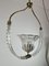 Vintage Italian Hanging Lamp in Murano Glass and Brass by E. Barovier, 1950, Image 16