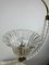 Lámpara colgante italiana vintage de cristal de Murano y latón de E. Barovier, 1950, Imagen 17