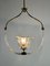 Lámpara colgante italiana vintage de cristal de Murano y latón de E. Barovier, 1950, Imagen 7