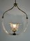 Vintage Italian Hanging Lamp in Murano Glass and Brass by E. Barovier, 1950 2