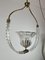 Vintage Italian Hanging Lamp in Murano Glass and Brass by E. Barovier, 1950, Image 14