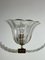 Lámpara colgante italiana vintage de cristal de Murano y latón de E. Barovier, 1950, Imagen 9