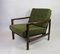 Green Olive Boucle Armchair by Z. Baczyk, 1970s, Image 12