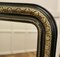 Antique French Louis Philippe Black and Detailed Gold Mirror 7