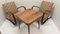 H 269 Jindřich Halabala Armchairs and Spider Table, Former Czechoslovakia, 1960s, Set of 3 15