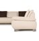 Volare Corner Sofa in Cream with Stool, Set of 2 8