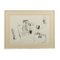 Bepi Romagnoni, Composition, 1960, Graphite on Paper, Framed 1
