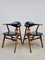 Mid-Century Cowhorn Dining Chairs by Louis Van Teeffelen, 1950s, Set of 4 5