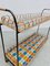 Vintage Rattan Trolley Bar Cart, 1950s, Image 5