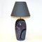 Large Glazed Ceramic Tablelamp by Cilla Adelcreutz & Lars Jöransson, Sweden, 1980s 4