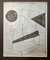 After Ivan Pougny, Geometric Composition, 1915, Ink on Gray Sheet, Framed 3