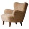 Laila Armchair in Sheepskin attributed to Ilmari Lappalainen for Asko, Finland, 1950s 1