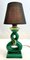 Ceramic Table Lamps with Hand Painted Decoration from Car, 1930s, Set of 2, Image 8