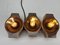 Vintage Pop Art Space Age Aesthetic Ceramic Wall Lights, 1960s, Set of 3, Image 4