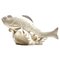 Escultura de pez de cerámica esmaltada, Italia, años 50, Imagen 1