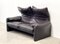Maralunga Sofa in Dark Brown Leather by Vico Magistressti for Cassina, Image 3