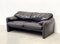 Maralunga Sofa in Dark Brown Leather by Vico Magistressti for Cassina, Image 5