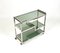 Serving Cart Table in Chrome and Smoked Glass, Italy, 1970s 3