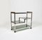 Serving Cart Table in Chrome and Smoked Glass, Italy, 1970s 9