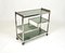 Serving Cart Table in Chrome and Smoked Glass, Italy, 1970s 2