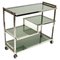 Serving Cart Table in Chrome and Smoked Glass, Italy, 1970s 1