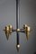 Candelabra in Black Metal and Brass attributed to Gio Ponti 1