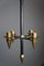 Candelabra in Black Metal and Brass attributed to Gio Ponti, Image 1