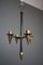 Candelabra in Black Metal and Brass attributed to Gio Ponti 3