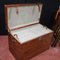 Large English Leather Campaign Luggage Trunk 5