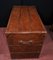 Large English Leather Campaign Luggage Trunk 11