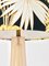 Art Deco Wolkenkratzer Tischlampe aus Acrylglas, Messing & Samt von Paolo Gucci, Italien, 1980er 12