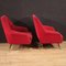 Italian Armchairs in Red, 1960, Set of 2 9