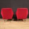 Italienische Sessel in Rot, 1960, 2er Set 10