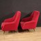 Italian Armchairs in Red, 1960, Set of 2 12